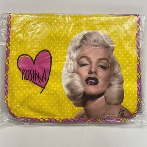Marilyn Monroe reusable shopping tote bag with detachable pouch, NEW